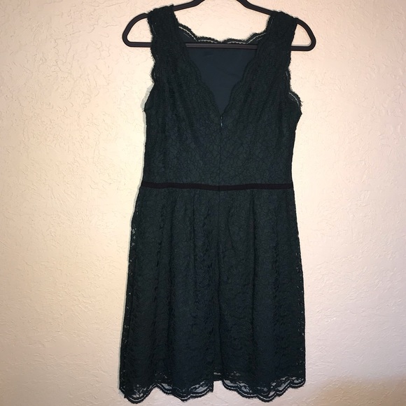 Ann Taylor Loft Dark Green Lace Dress - Picture 5 of 8